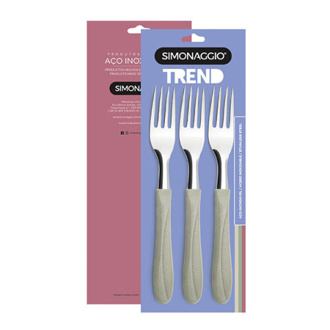 Set X3 Tenedores Trend de Simonaggio - Varios Colores BEIGE