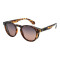Lentes de sol De Tr90 Redondo Flap Gradiente Marón/Marrón