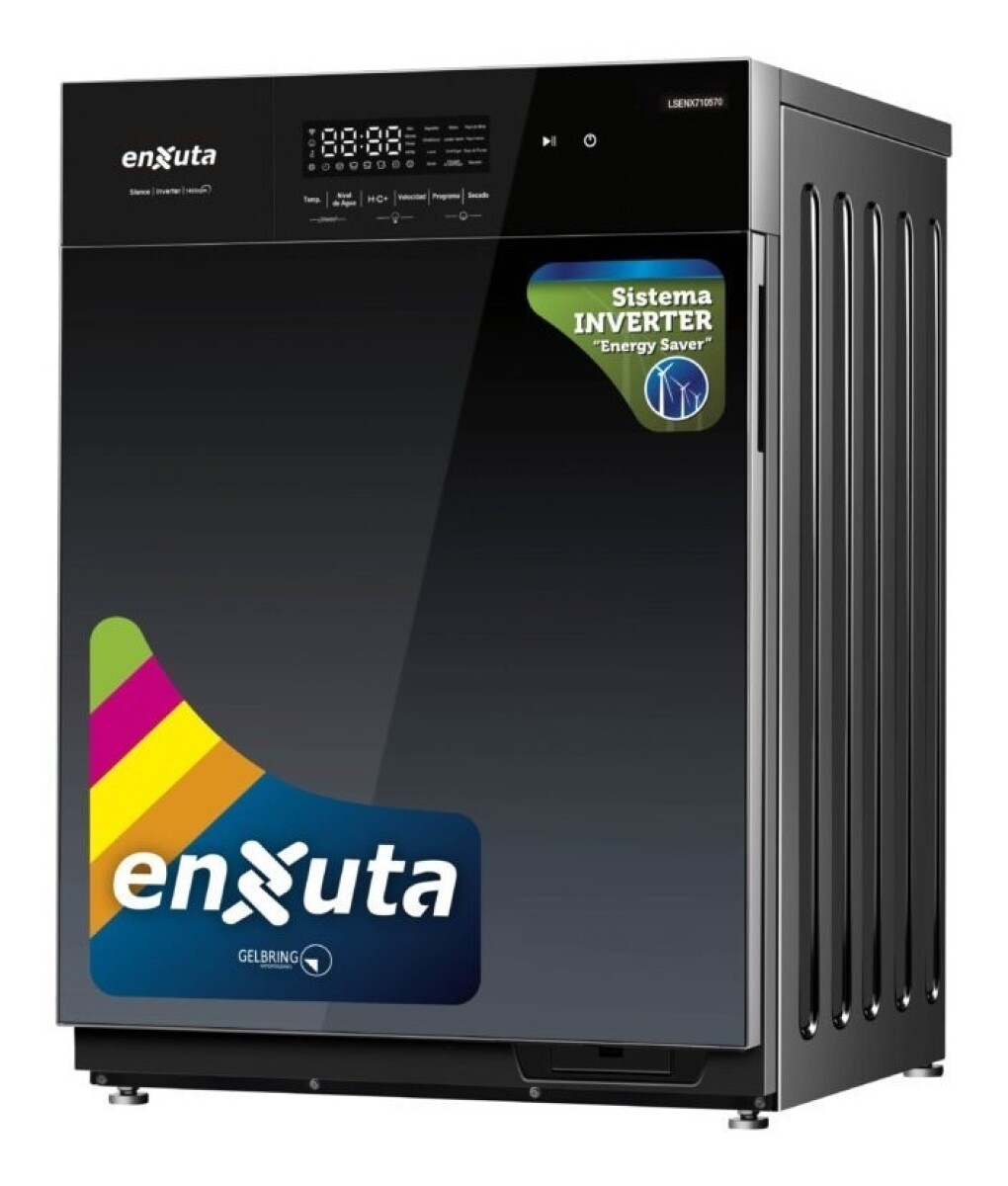 LAVASECARROPA AUTOMÁTICO INVERTER CARGA FRONTAL10.5KG ENXUTA 