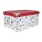 Caja Diseño con Herrajes 38 x 27 x 19 cm Cuerpo Cuadrille con Figuras de Costura