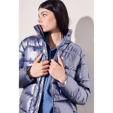 Campera Engomada Water Repellent Celeste