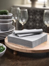 Servilletas papel MOLTE gris 40x40 50uds Servilletas papel MOLTE gris 40x40 50uds