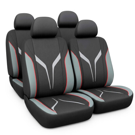 CUBRE ASIENTO - SET CUBRE ASIENTOS NEGRO LINEA BLANCA WESTON CUBRE ASIENTO - SET CUBRE ASIENTOS NEGRO LINEA BLANCA WESTON