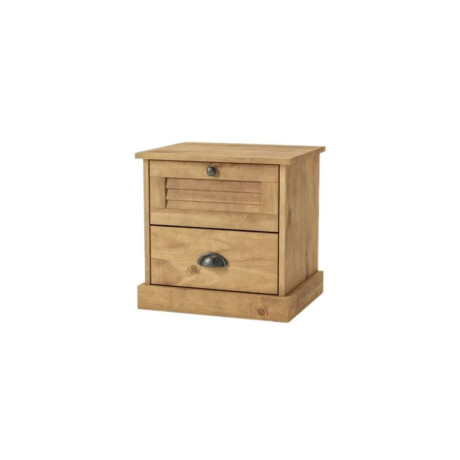 Mesa de Luz 2 Cajones Li­nea Valenciana Natural
