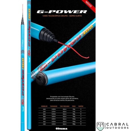 CAÑA OKUMA G-POWER TRAVEL 2.10MT 4TR CAÑA OKUMA G-POWER TRAVEL 2.10MT 4TR