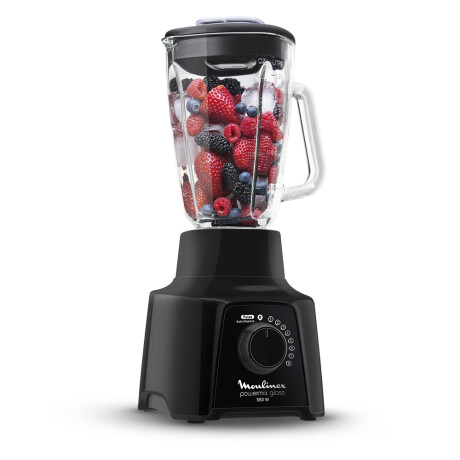 Licuadora Moulinex Powermix, Jarra De Vidrio, 8 velocidades, color negro. Licuadora Moulinex Powermix, Jarra De Vidrio, 8 velocidades, color negro.