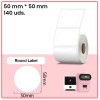 Etiqueta 50mm*50mm blanca impresora M110 140 uds. blanco