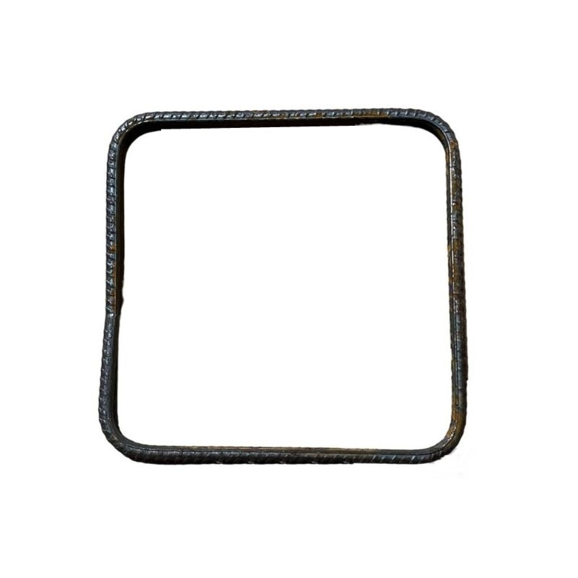 ESTRIBO CUADRADO DE HIERRO 6 MM - 10 X 10 CM — Barraca 5 Esquinas