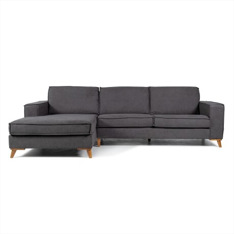 Rinconera Arne - Tela Microfibra - Chaise Izquierdo Rivera 22 (Grafito)