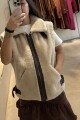 CHALECO EKO Fur Beige