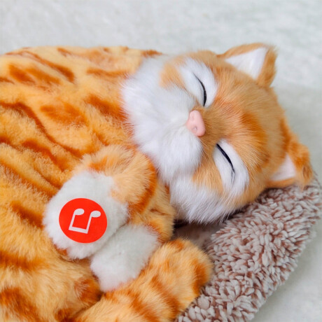 Peluche Respira Gato Perro C/Cama Mascota Sonido Gato