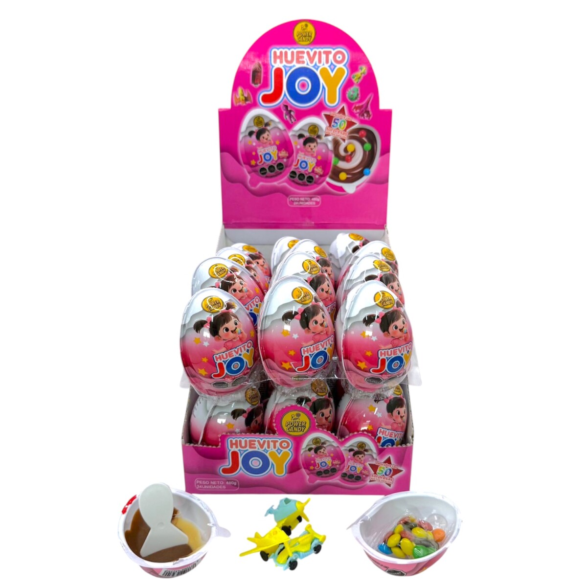 Huevo Joy x 24 - Rosado 