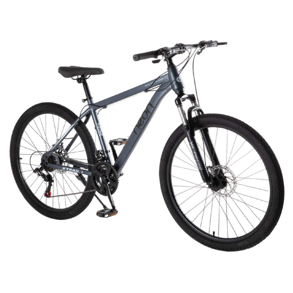 Bicicleta Montaña 26 Cuadro Acero Freno Disco 21 Cambios - Gris 