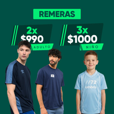 REMERAS NIÑOS / ADULTOS