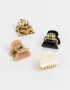 Broches Sets Set por 4 Set De Broches Leopardo - Combinacion Multicolor