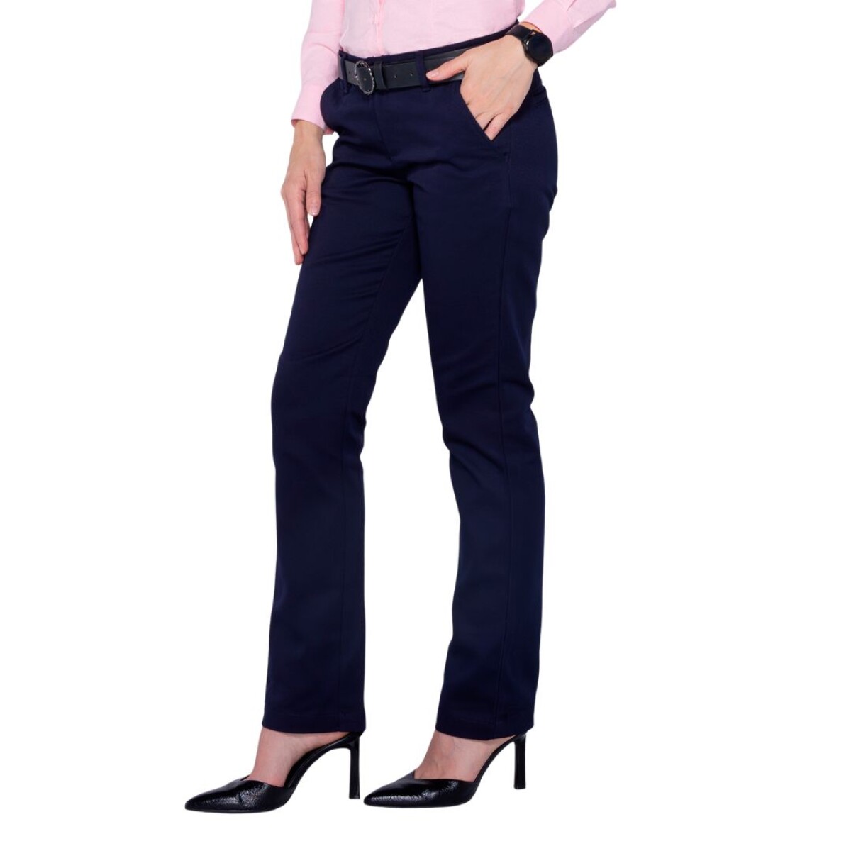 Pantalón gabardina dama - Azul marino 