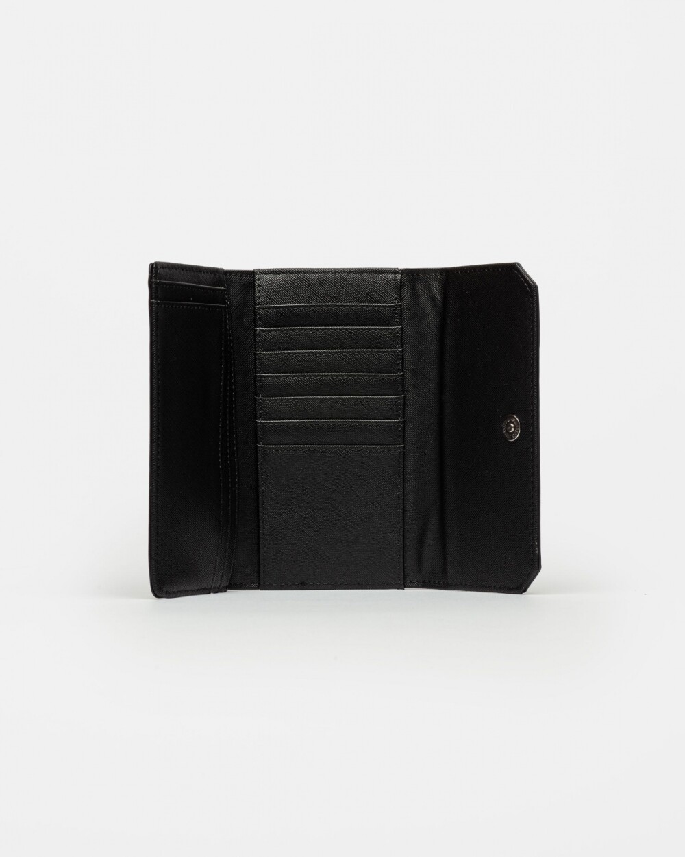 Billetera P&P en efecto cuero Negro
