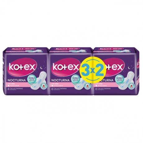 Kotex Toa Fem Nocturna X24 3x2 Kotex Toa Fem Nocturna X24 3x2