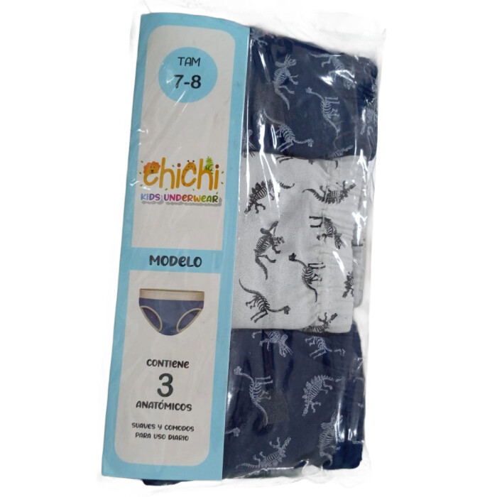 CHICHIKIDS ANATOMICOS PACK X 3 TAM 7-8 única