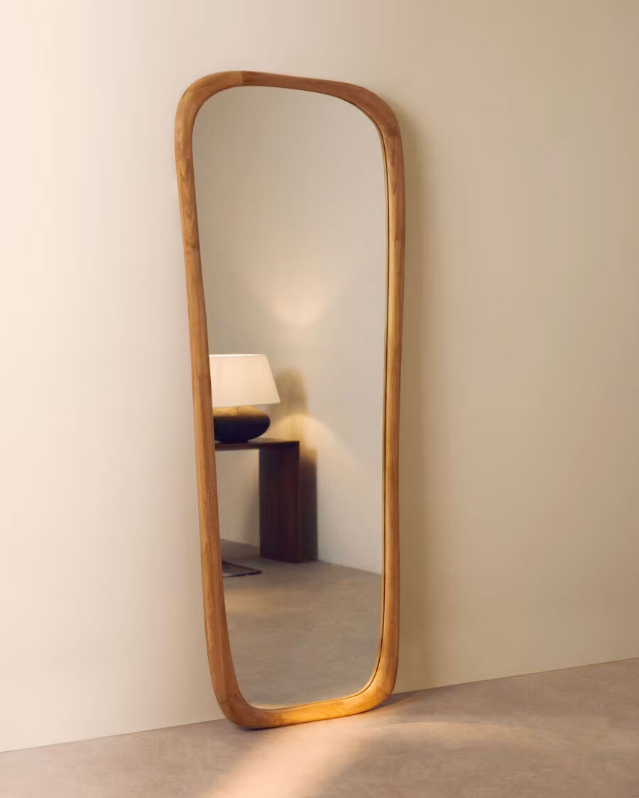 Espejo Alura de madera de teca 158 x 61 cm FSC