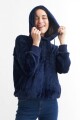 Hoodie sherpa AZUL MARINO