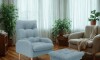 Combo Poltrona con Puf - Nantes Azul