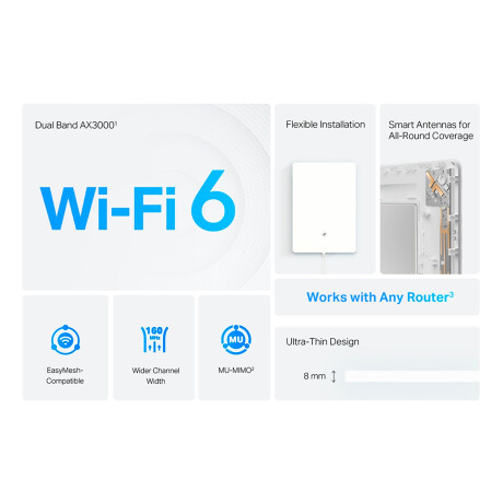 Extensor de Wifi Tp-link Acher Air E5 Wifi 6 AX3000 2,4GHZ/5GHZ 001