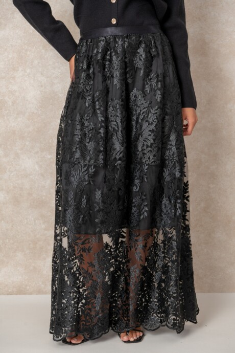 POLLERA RIOMILA Negro