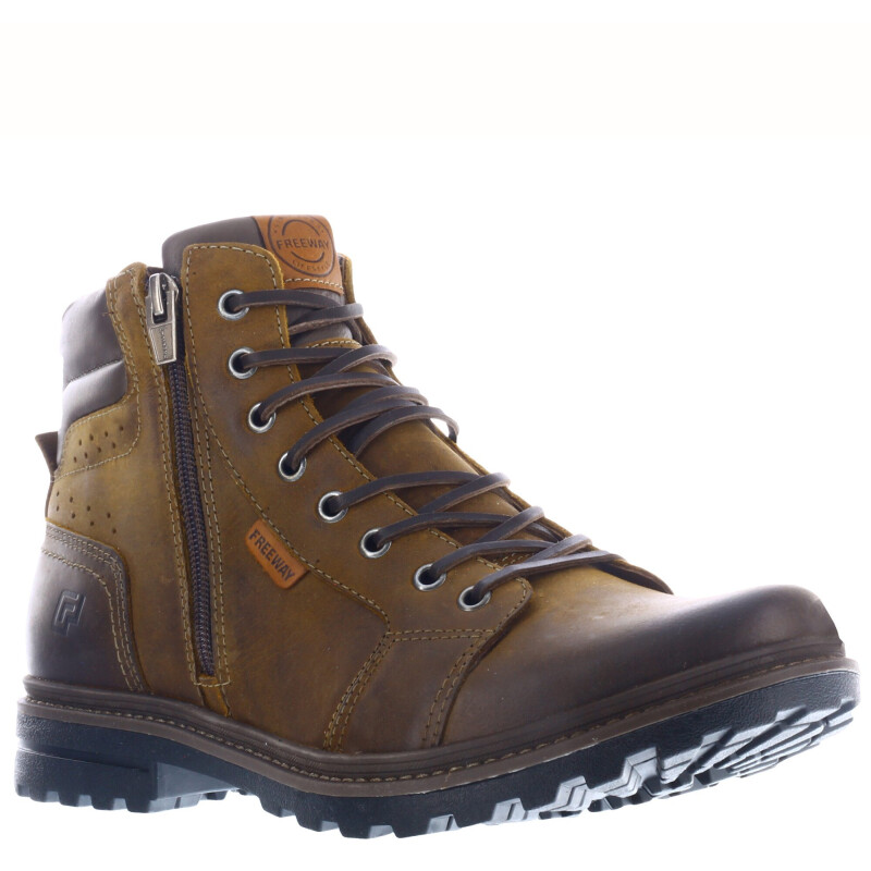 Botas de Hombre Freeway Gor Casual Marrón Habana (Cuero Graso)