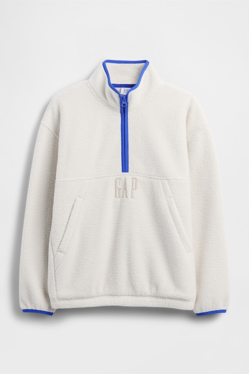 Polar Medio Cierre Niño Regular Grey