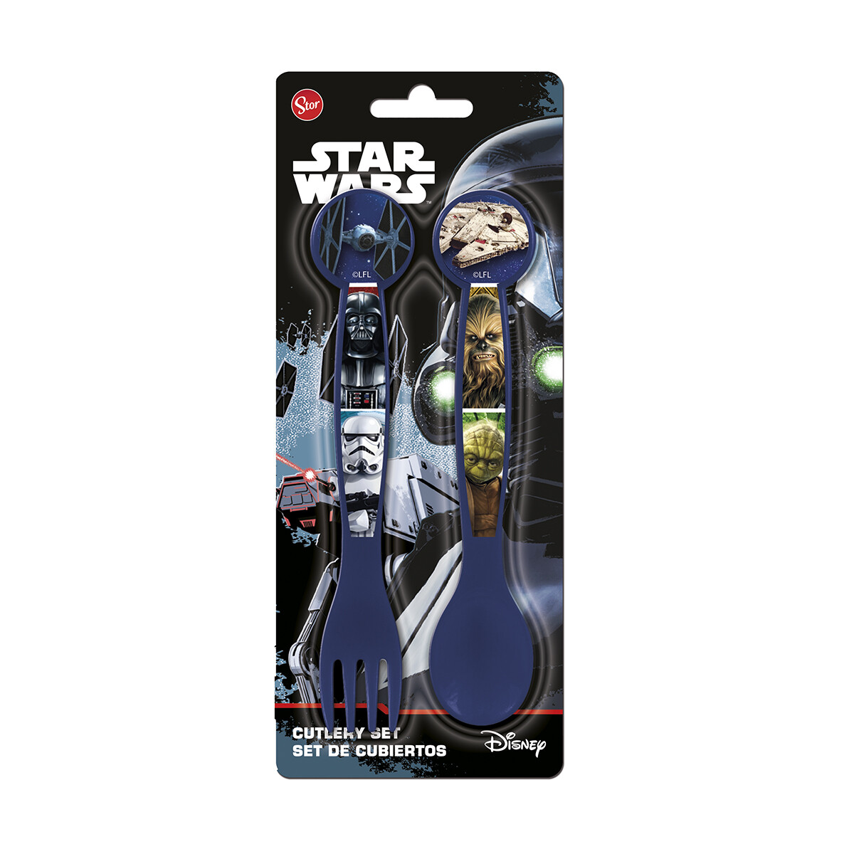 Set x 2 Cubiertos Infantiles Star Wars 