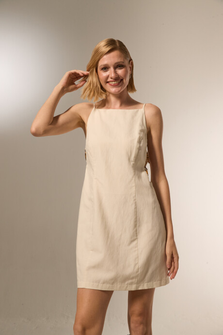 Vestido Vezas Crudo / Natural