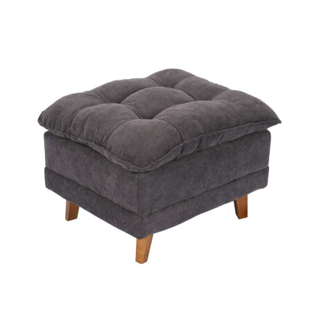 Butaca Reclinable 1 Cuerpo + Puff Living Montreal Gris