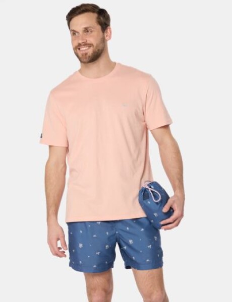 SHORT DE BAÑO ESTAMPADO Azul