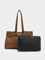 Bolso Para Portátil 13" Con Bolso Removible camel