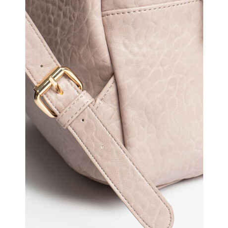 Mochila Efecto Croco Rosa Piel