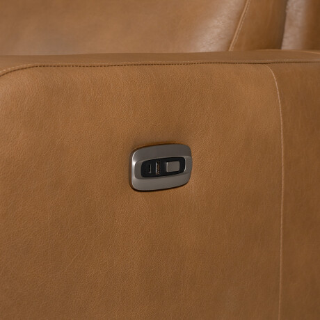 Sofa Hush (Reclinable eléctrico) - Cuero Básico - 2 cuerpos 1016 (Nozes)