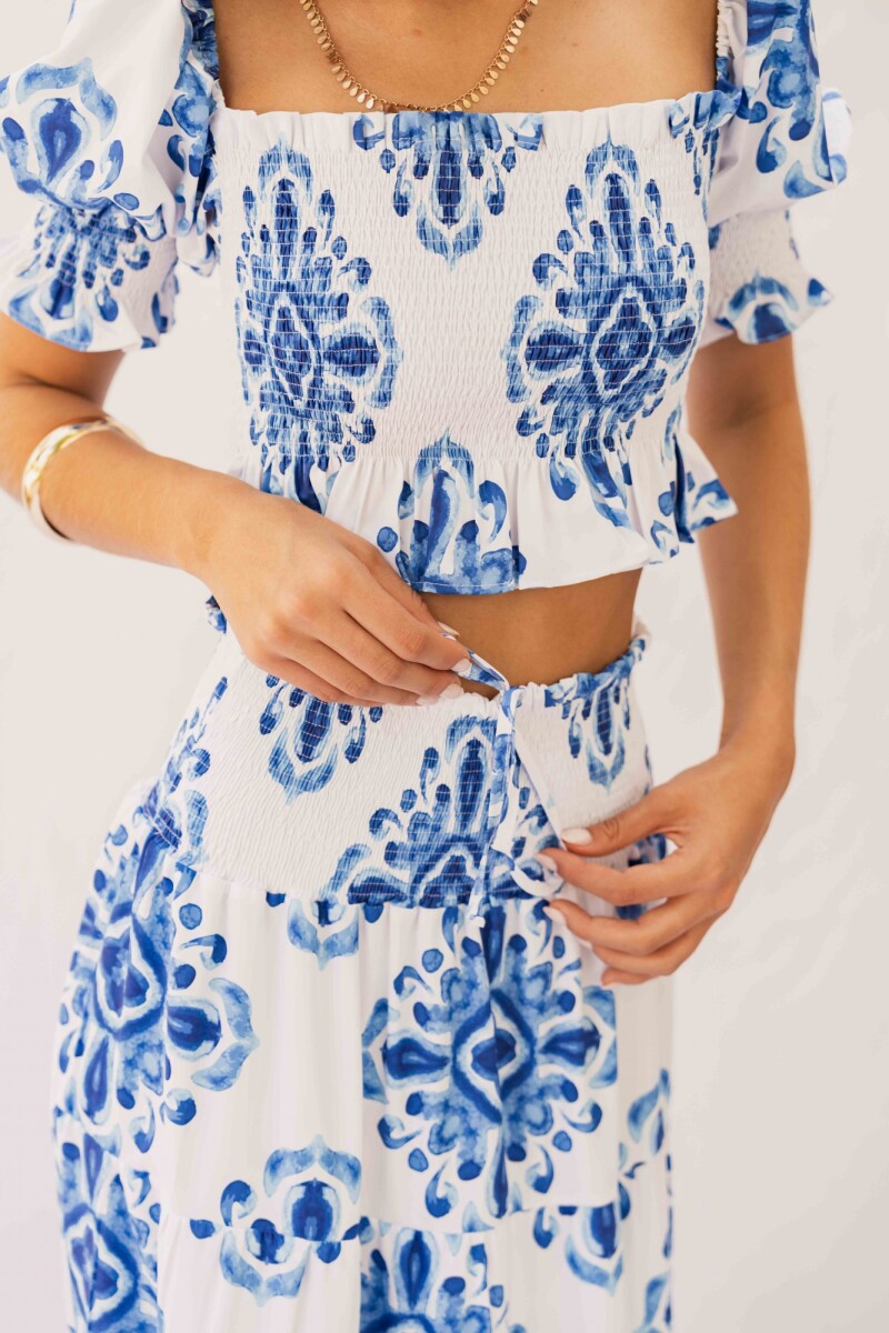 FALDA AURELIA OCEAN MAJOLICA FALDA AURELIA OCEAN MAJOLICA