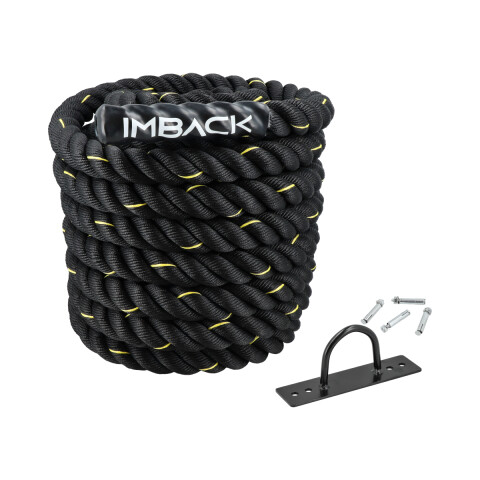 Battle Rope Cuerda Soga 15 metros x 38mm Crossfit De Batalla Entrenamiento Gym Profesional Imback Battle Rope Cuerda Soga 15 metros x 38mm Crossfit De Batalla Entrenamiento Gym Profesional Imback