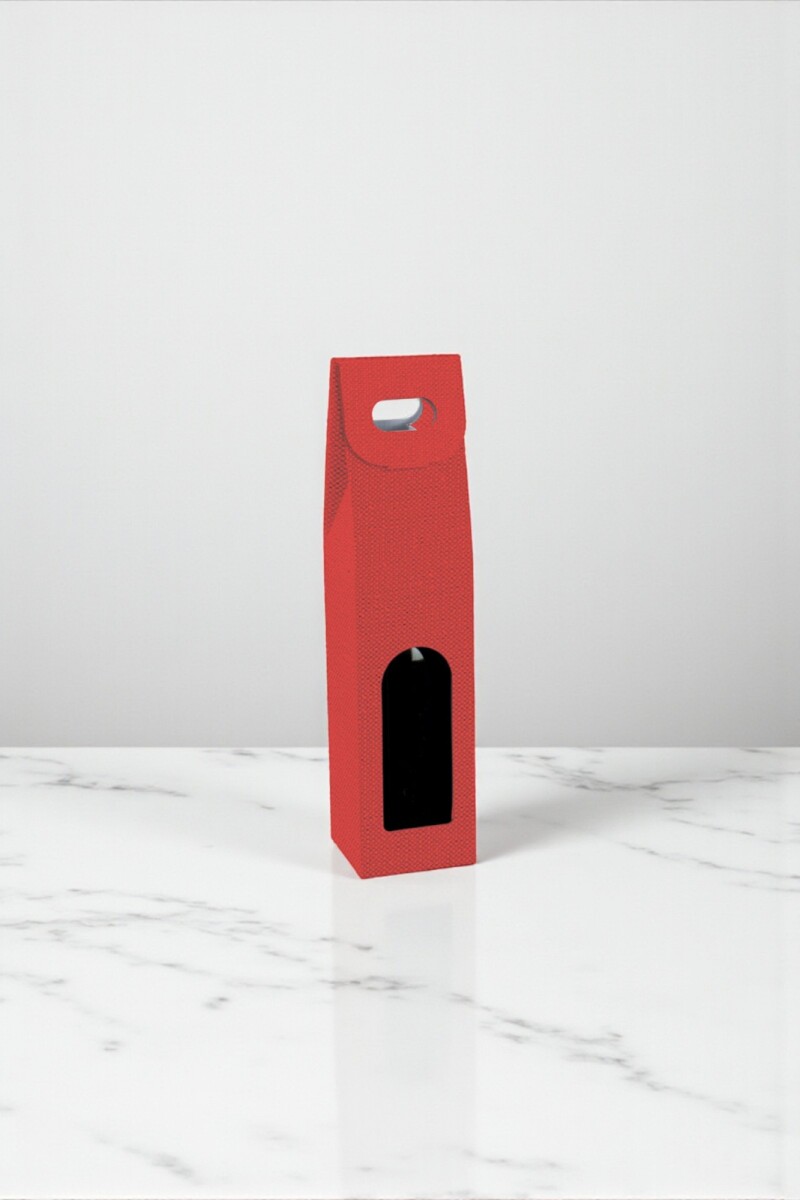 Caja c/ventana 1 botellas 9x9x38,5 - 38027 - LINO ROSSO 