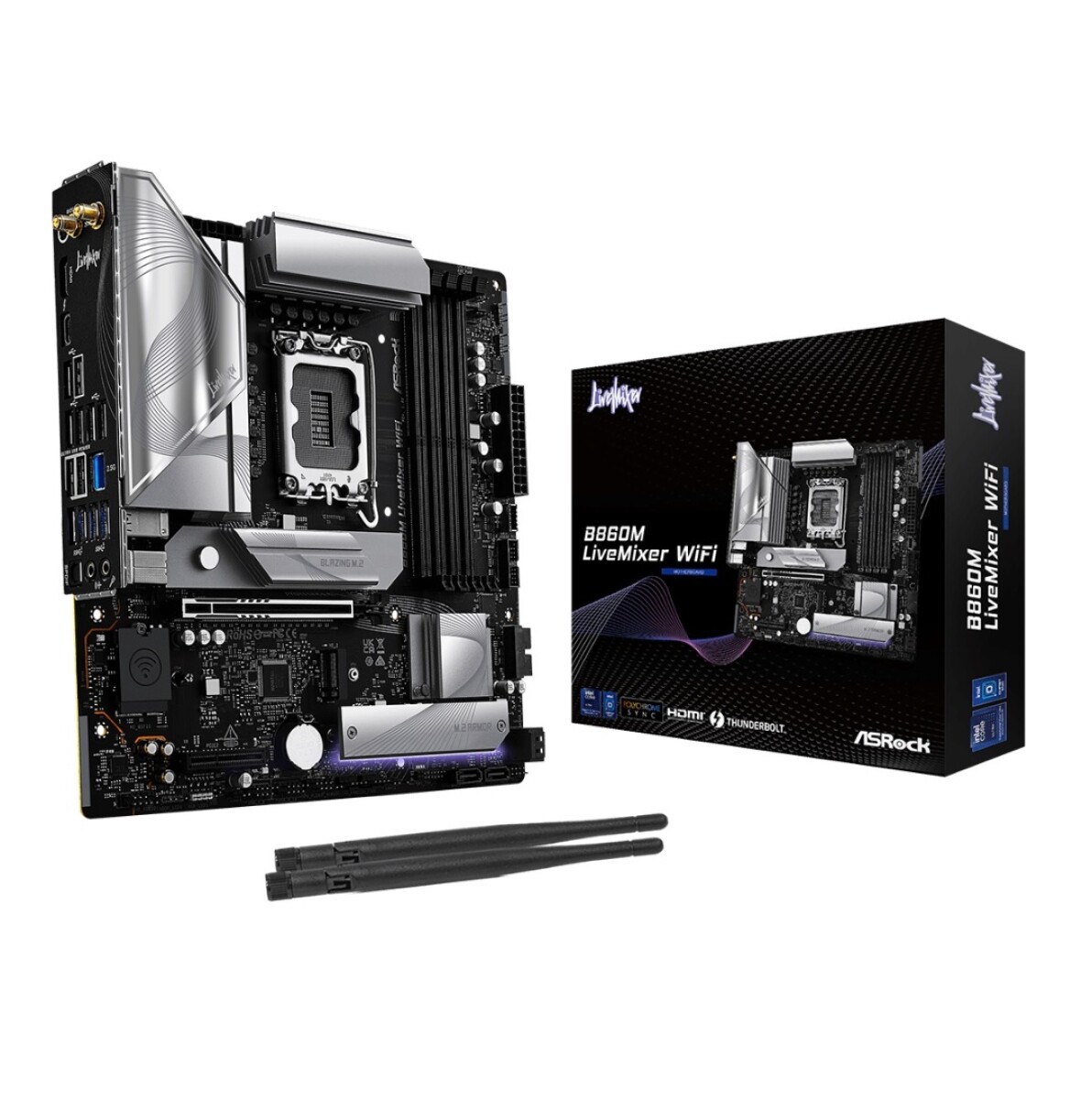 Mother Asrock B860 Livemixer Lga 1851 Wifi 6 