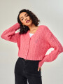Cardigan Viar Rosa Oscuro