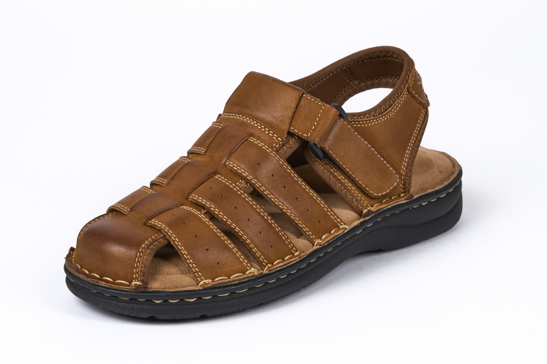 SNAKE CUERO SANDALIA - BROWN 