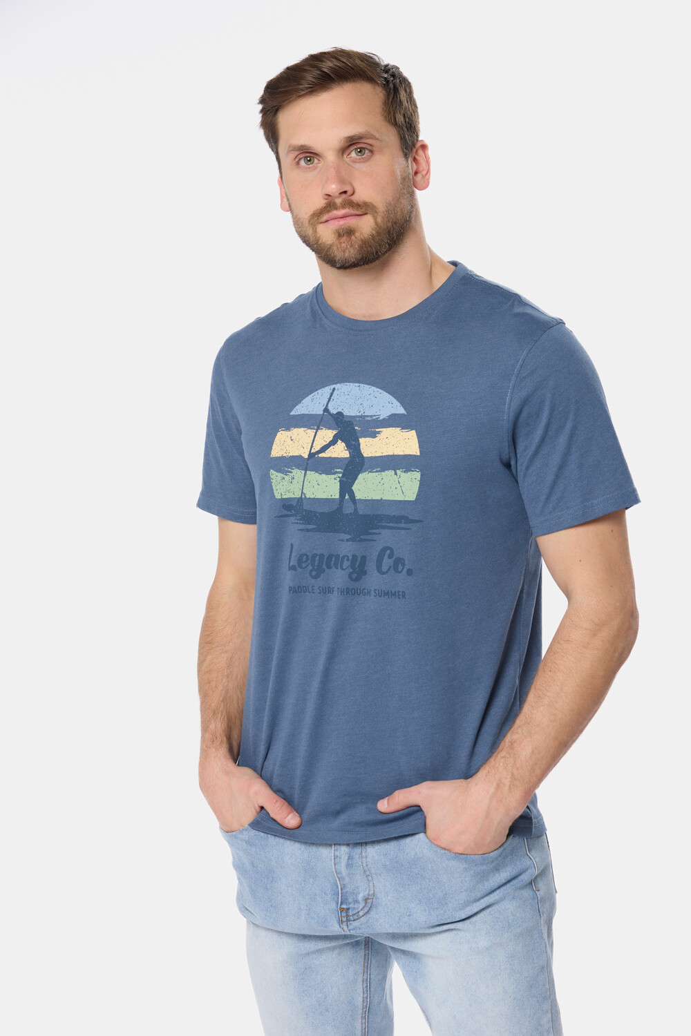 REMERA ESTAMPADA Azul