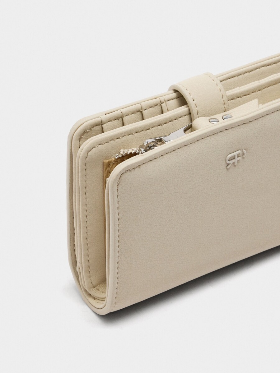 Cartera Con Textura beige