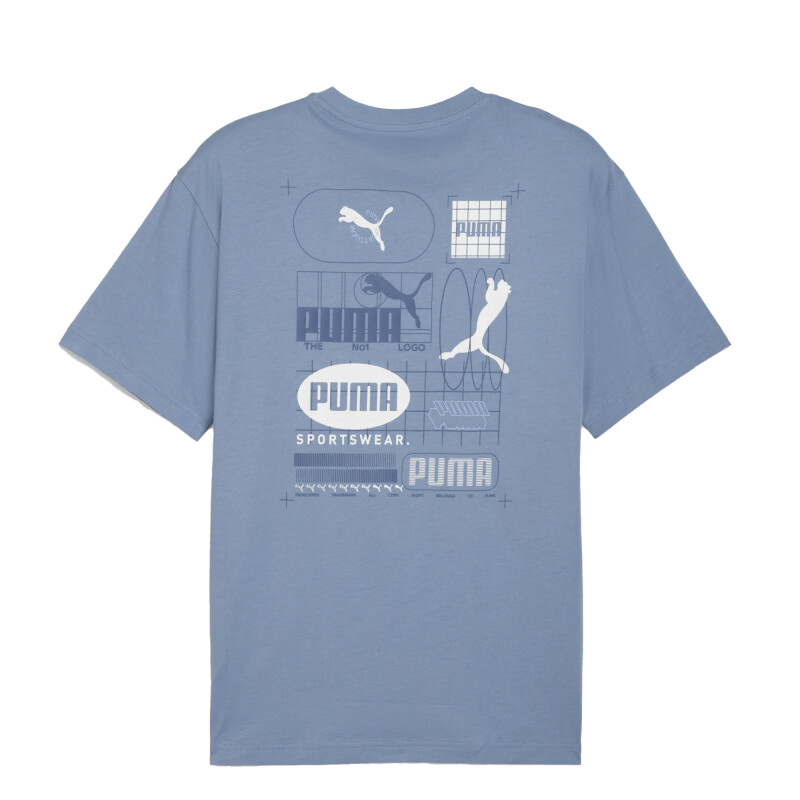 Remera de Hombre Puma Graphic Grid Celeste
