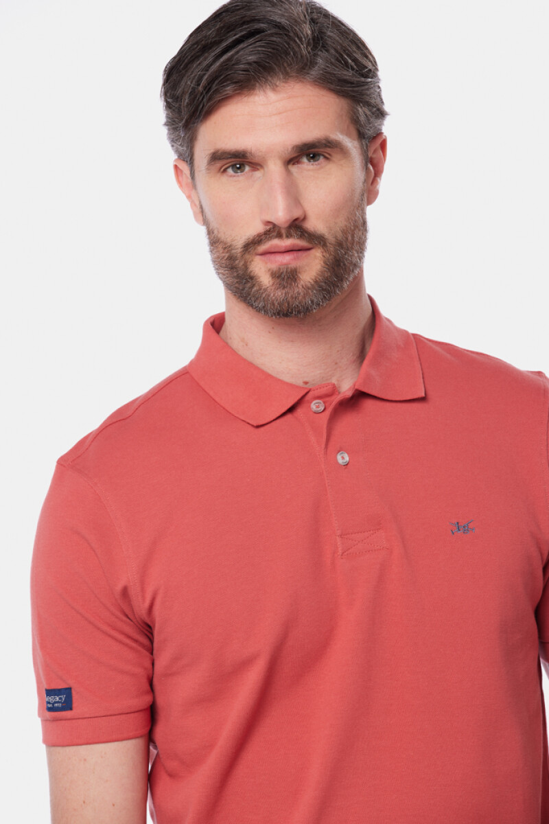 REMERA POLO LISA - Ladrillo 