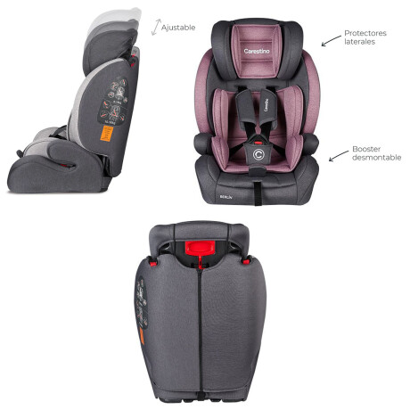 Butaca y Booster para auto Carestino Berlin de 9 a 36kg Púrpura