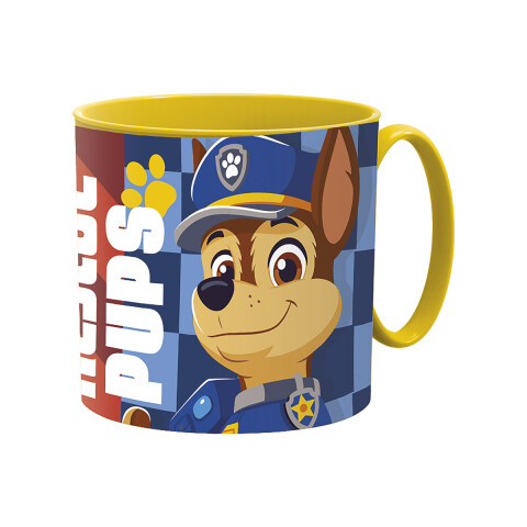Taza Plástico Paw Patrol para Microondas 265 ml AMARILLO