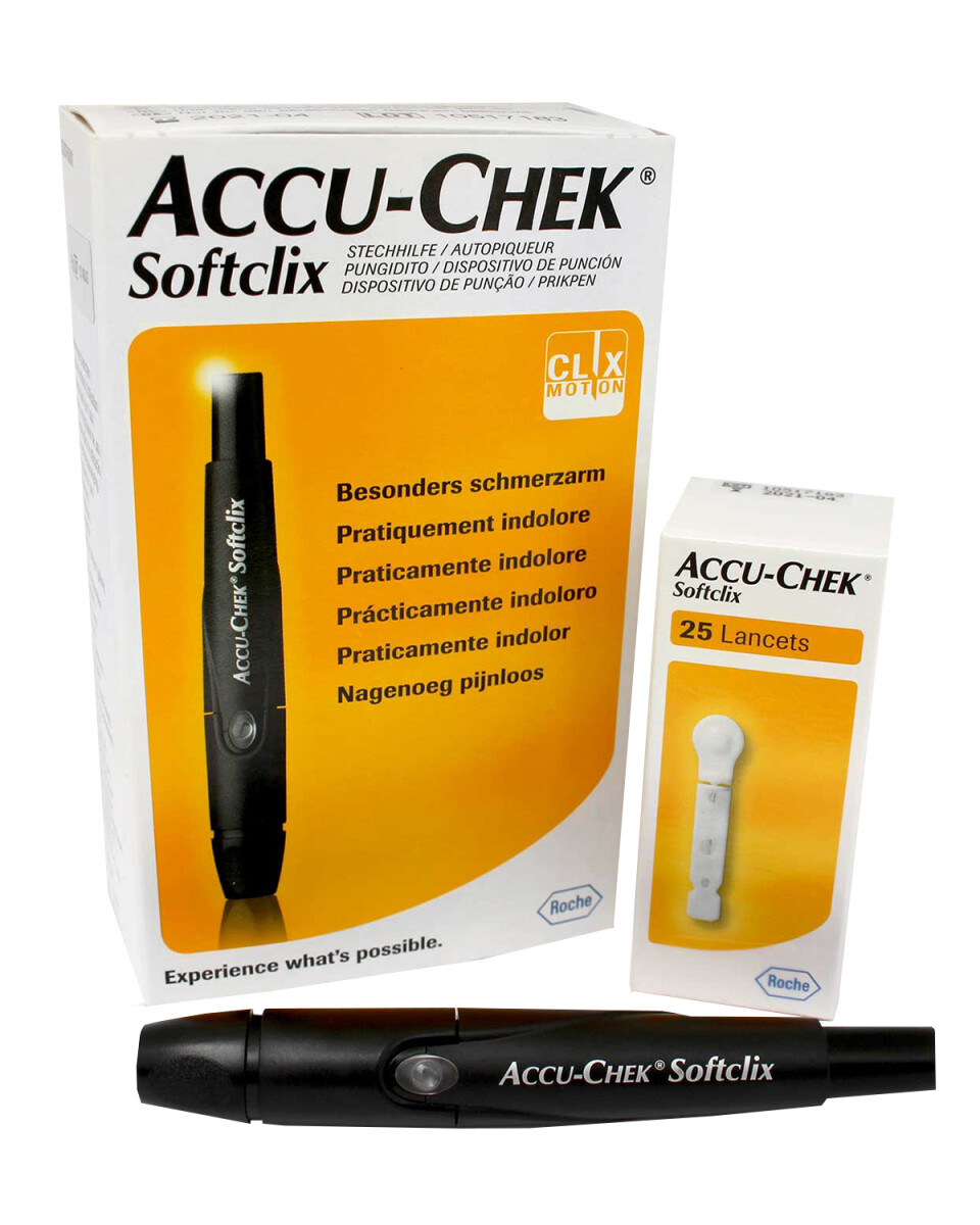 Digitopunzor Accu-Chek Softclix Kit Roche + 25 lancetas 